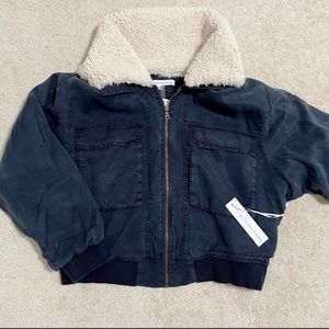 Young Fabulous & Broke navy jacket/coat